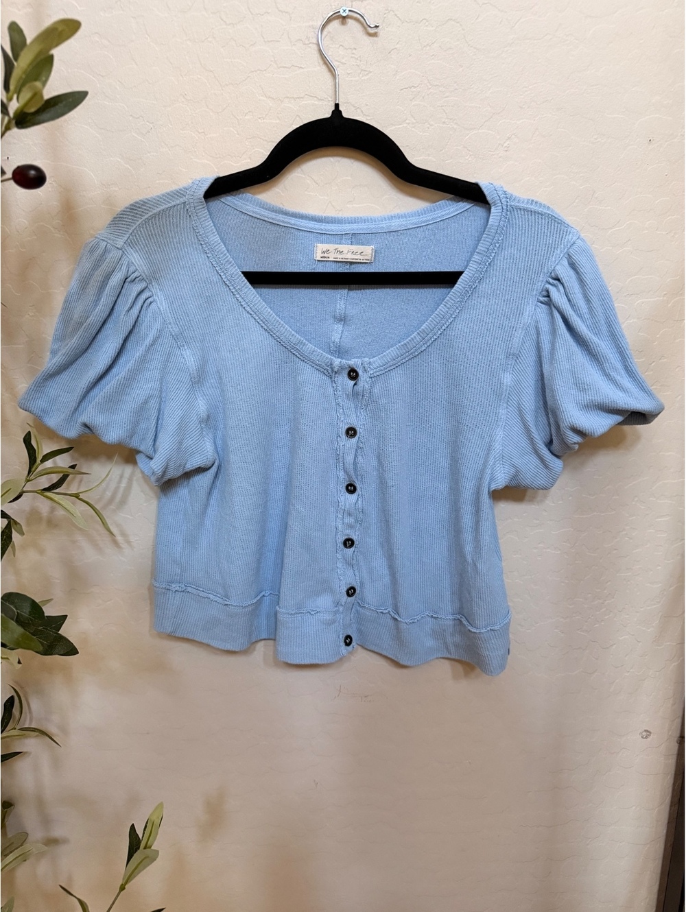 Free People Molly Crop Top T Shirt / Cotton - Picture 2 of 5